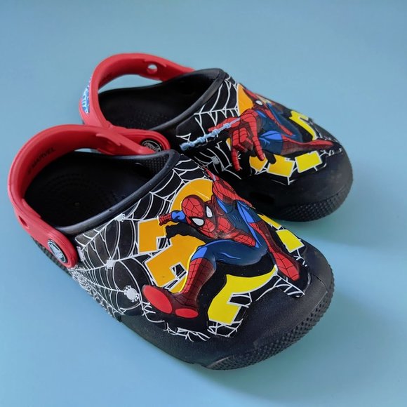 spiderman crocs size 10